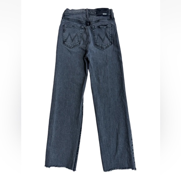 Mother Superior The Rambler Ankle Fray Straight Jeans Hitting The Pavement Sz 24 - Picture 6 of 11
